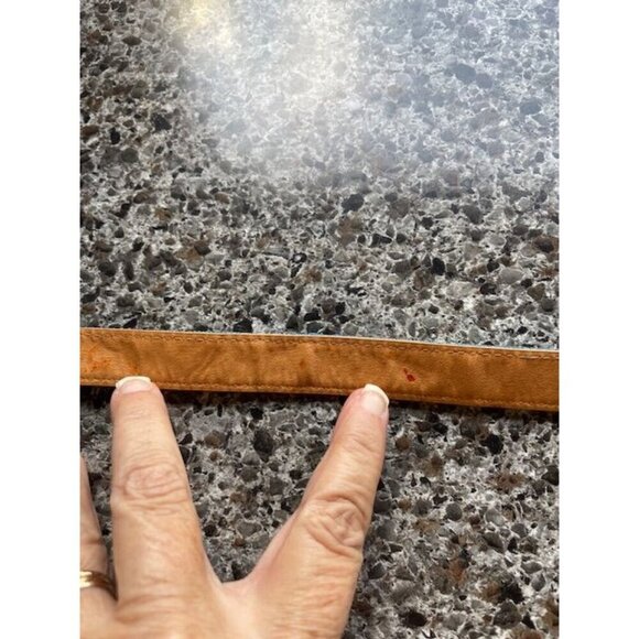 Colorful Woven Belt With Leather LOOK Accents‎ - 32.75 OVERALL  Inches - Picture 6 of 9